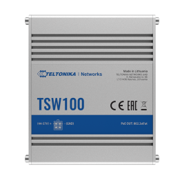 TELTONIKA TK-TSW100 5-Port Gigabit PoE Switch