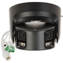 Cámara IP Hikvision DS-2CD2387G2P-LSU/SL(4mm)(C)/NEGRO 8MP 4K ColorVu Turret con PoE, AI, luz blanca