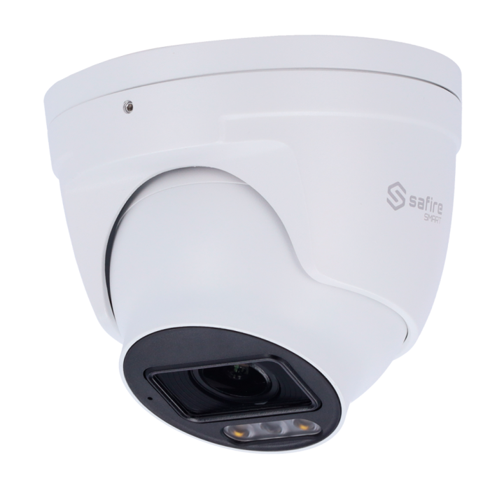 SAFIRE SMART SF-IPT011CA-4I1-NIGHT 4MP Turret IP Camera with PoE, Wi-Fi, White LED, IP67