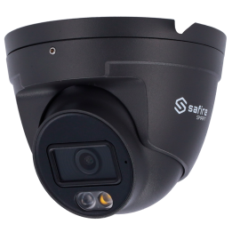 SAFIRE SMART SF-IPT020A-4E1-DL-GREY 4MP Turret IP Camera with PoE, Wi-Fi, Dual Illumination, IP67