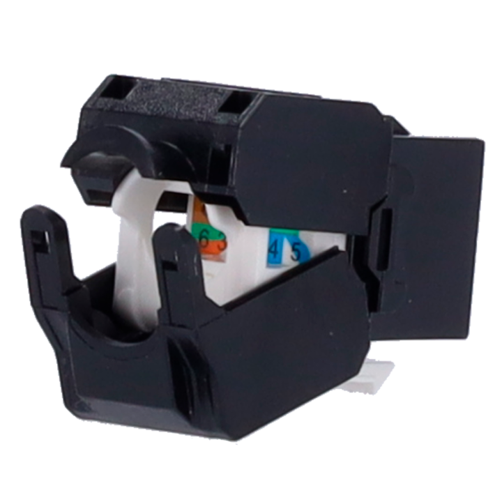 MARCA BLANCA KS6-TL180-BK Conector RJ45 Macho Negro
