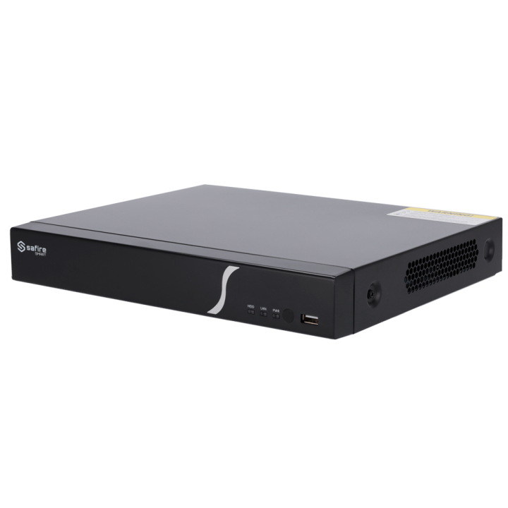 SAFIRE SMART SF-NVR6108-B2 8-Channel PoE NVR, 8 MP (4K)