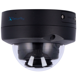 X-SECURITY XS-IPD820A-4U-WIDE-BLACK 4MP Outdoor Dome IP Camera with PoE and Wi-Fi
