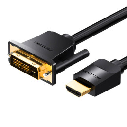 Kabel Vention ABFBI HDMI na DVI (24+1) 3 m, 4K 60 Hz / 1080 P 60 Hz, czarny