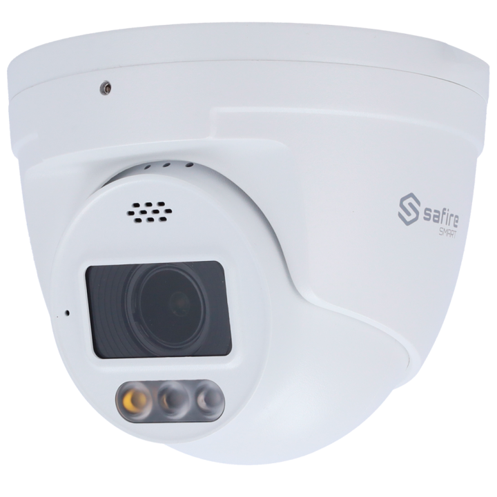 SAFIRE SMART SF-IPT511ZA-4I1-SL 4MP Turret IP Camera with PoE, Wi-Fi, Dual Illumination, 50m IR