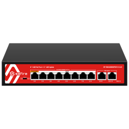 SAFIRE SF-SW1008HIPOE-G-115 Managed Gigabit PoE Switch