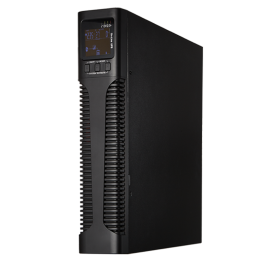 MARCA BLANCA UPS1000VA-ON-2-RACK UPS à double conversion en ligne 1000 VA avec 2 prises, montage en rack, onde sinusoïdale pure,