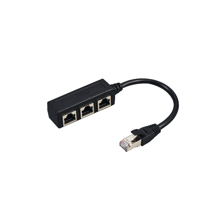 MARCA BLANCA RJ45-SPLIT-3P Divisor RJ45 3 Puertos Compatible PoE