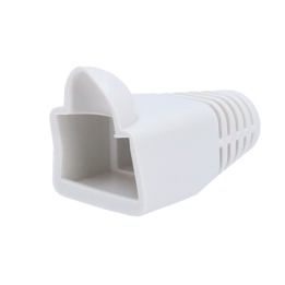 MARCA BLANCA RJ45-BOOTCAP-W Tapa de Bota RJ45 Blanco - Guardapolvo para Conectores Ethernet