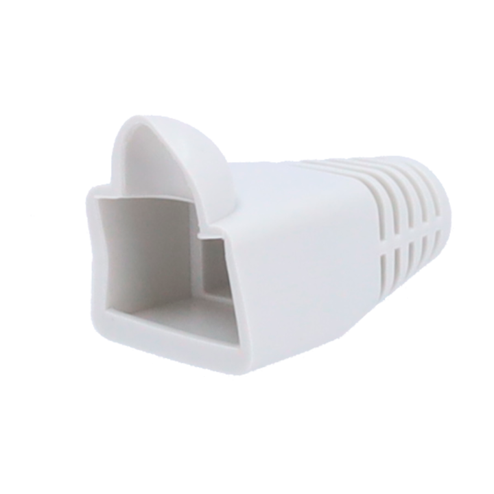 MARCA BLANCA RJ45-BOOTCAP-W Tapa de Bota RJ45 Blanco - Guardapolvo para Conectores Ethernet