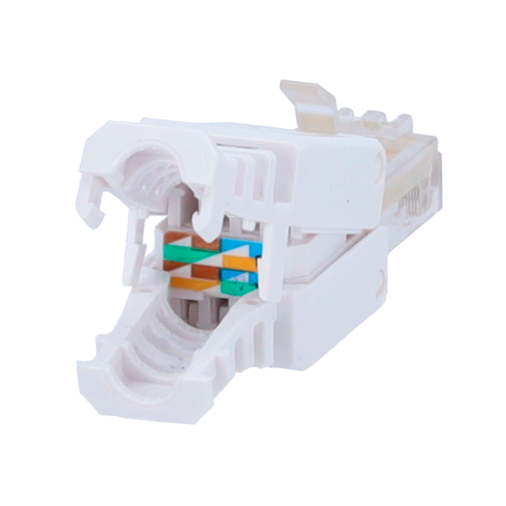 MARCA BLANCA CON300-TL Connecteur RJ45, Cat6 UTP, plaqué or