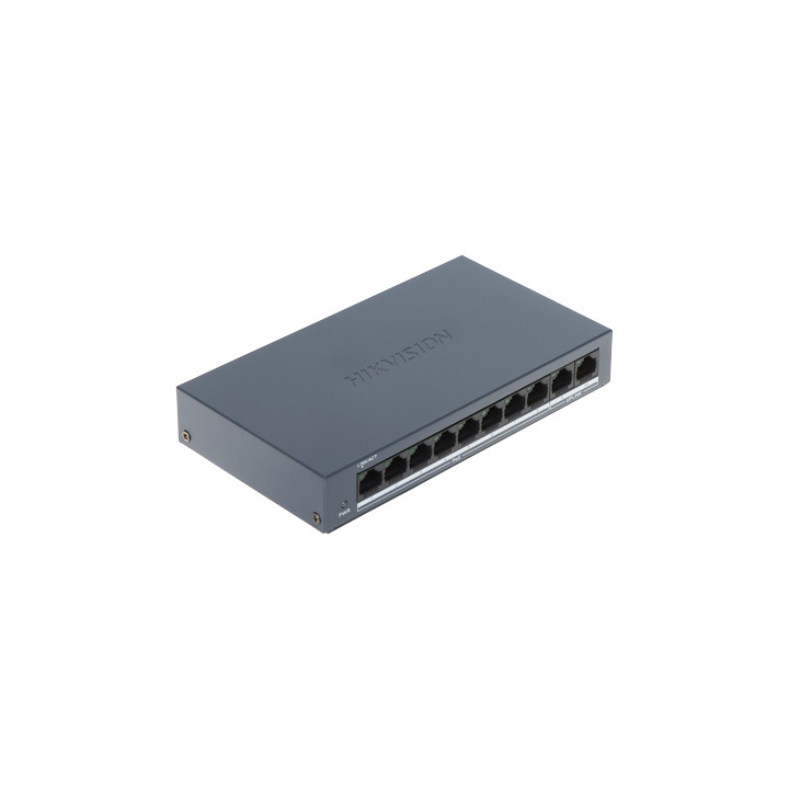 Hikvision DS-XS0110-P 8-portowy niezarządzalny przełącznik PoE Fast Ethernet 48V
