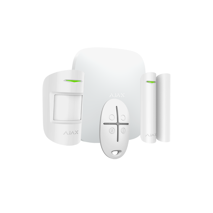 AJAX AJ-HUBKITPLUS-W Smart Home Gateway, Wi-Fi, 230V, White