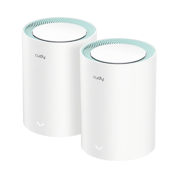 Cudy M1300 (2er-Pack) AC1200 Dual-Band-Mesh-WLAN-System, 2 Knoten, Weiß