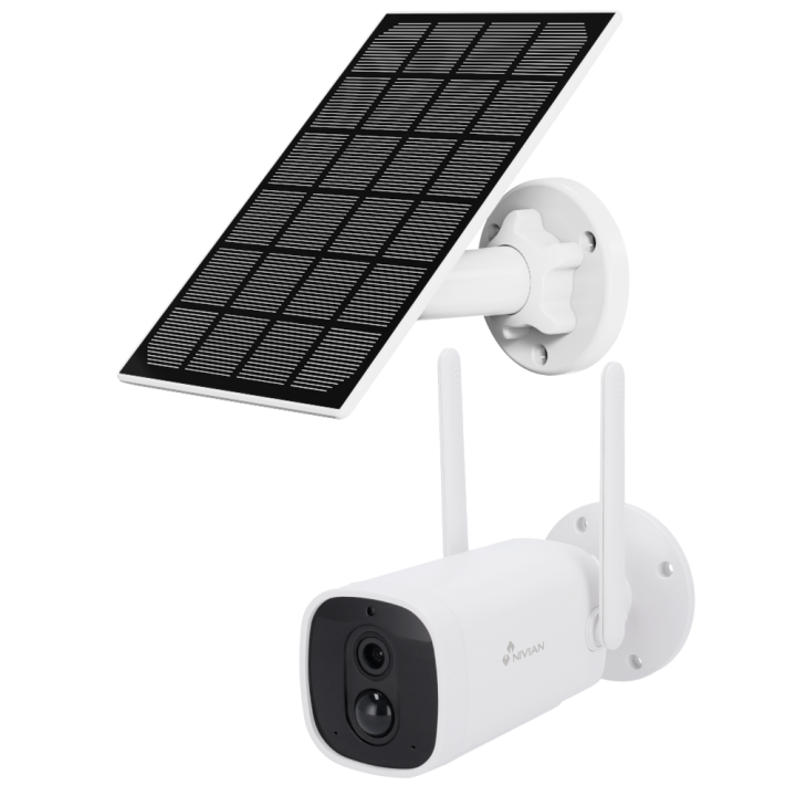 NVS-06BATSOLAR NIVIAN RETAIL IP/PoE PTZ Camera 2MP 1080p Wi-Fi ONVIF IP65