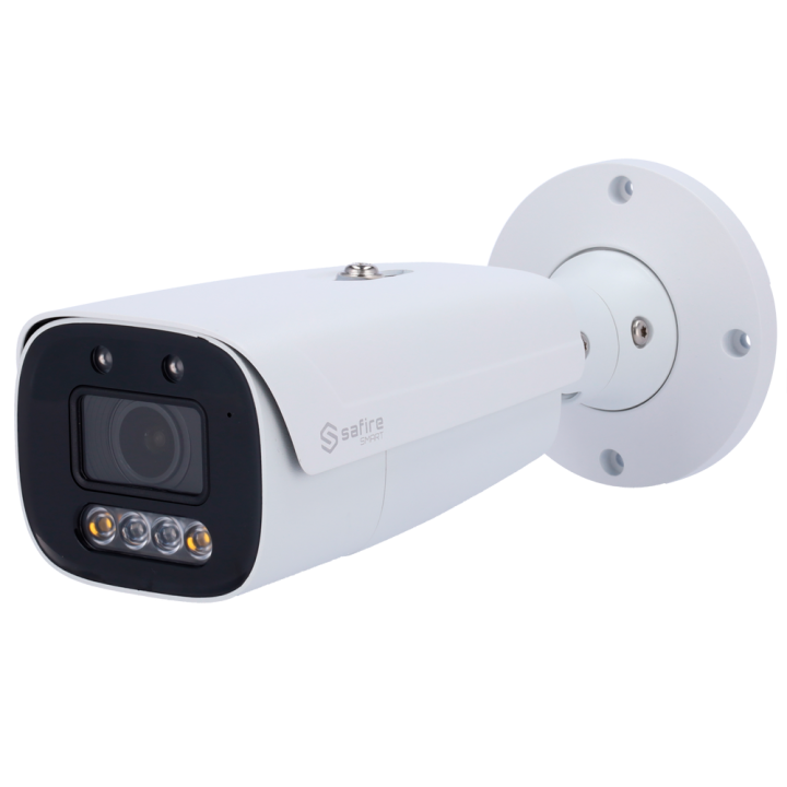 SAFIRE SMART SF-IPB580ZCA-4I1-SL 4MP Bullet IP Camera with PoE, Wi-Fi, IP67, IR 40m