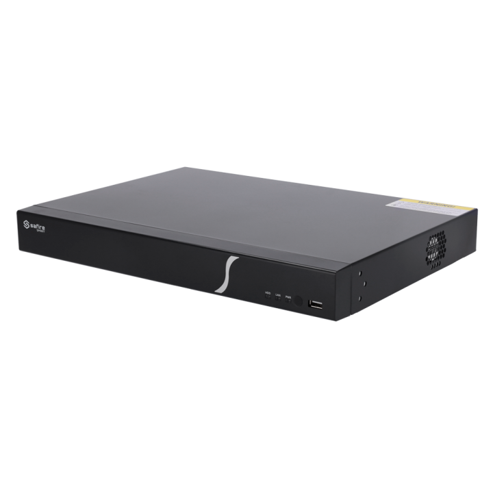 SAFIRE SMART SF-NVR6216-B2 16-Channel PoE NVR, 8MP 4K