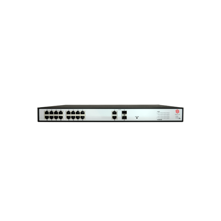 SAFIRE SW1618POE-265W Managed Gigabit PoE+ Switch, 11 Ports, 265W