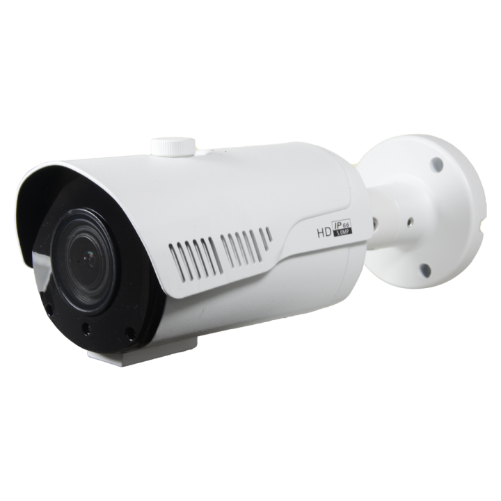 MARCA BLANCA B729V-5P4N1 Caméra IP Bullet 5MP avec objectif à focale variable 2,8-12 mm, 40 m IR, IP66, PoE