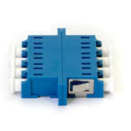LC/UPC Single-Mode Quad Fiber Optic Adapter (SC Mount)