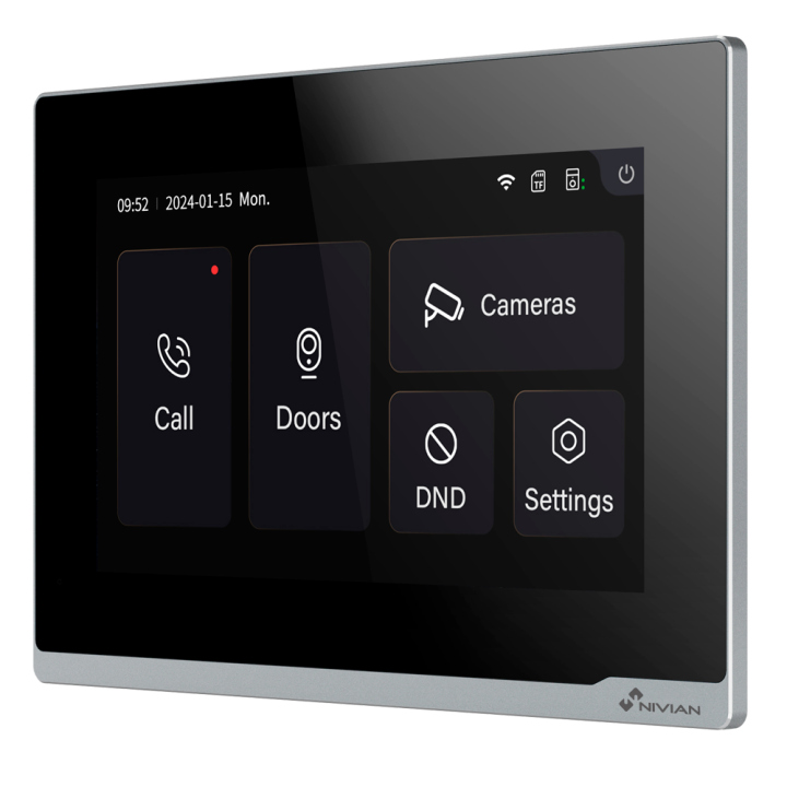 NVS-VIDEOINTERCOM-2W-MONITOR NIVIAN RETAIL Video Intercom Indoor Monitor