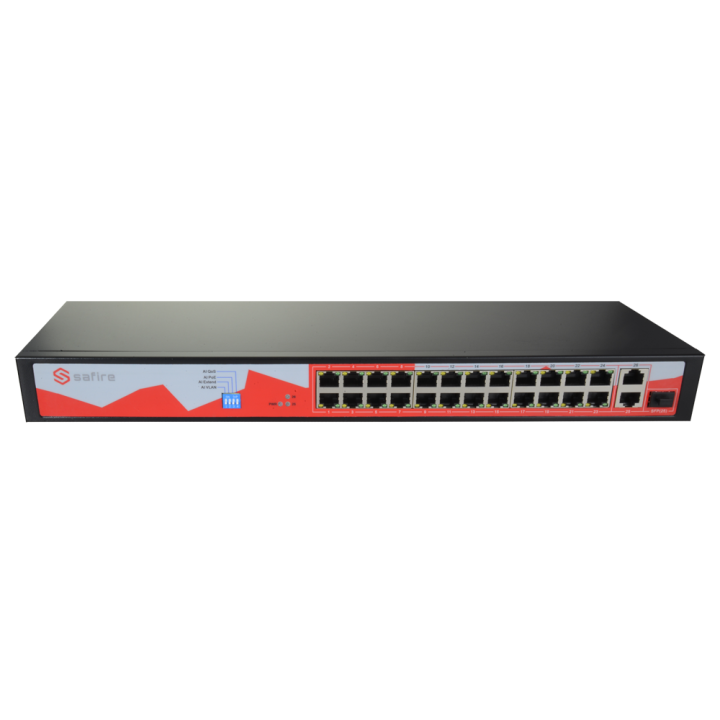 SAFIRE SF-SW2624POE-C-250 Managed Gigabit PoE Switch