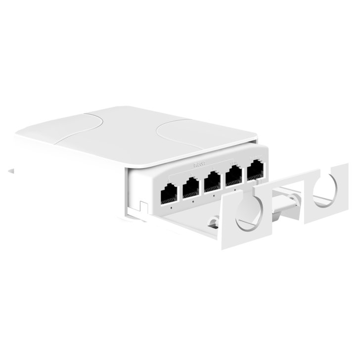 MARCA BLANCA POEXT-4FE-OUT Prolongateur/Répéteur PoE 4 ports 10/100Mbps