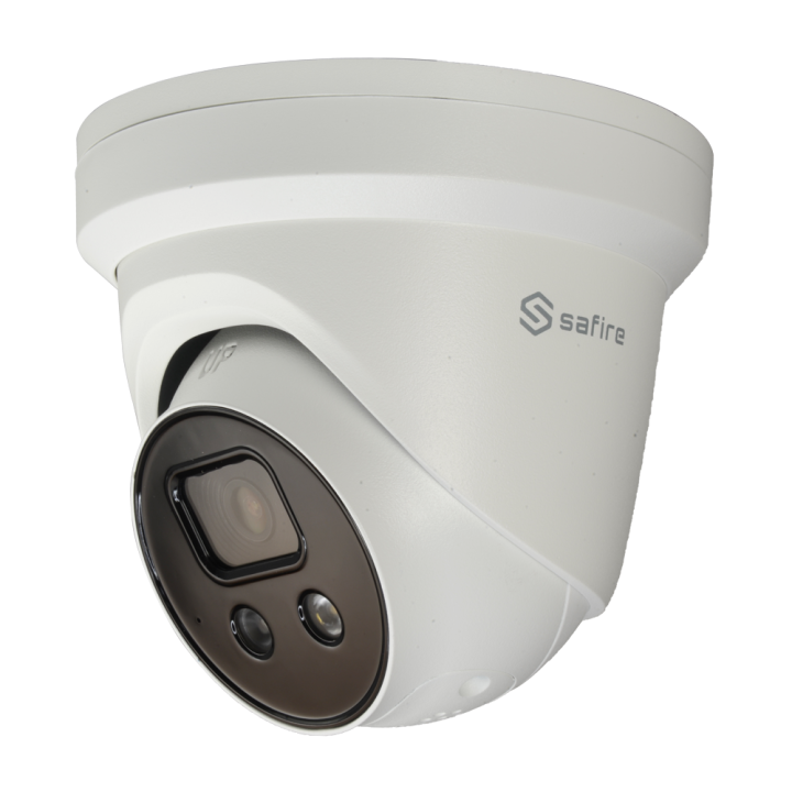 SAFIRE SF-IPT838UWHA-4U-AI2 4MP Turret IP Camera with Wi-Fi, PoE, IP66, 30m IR