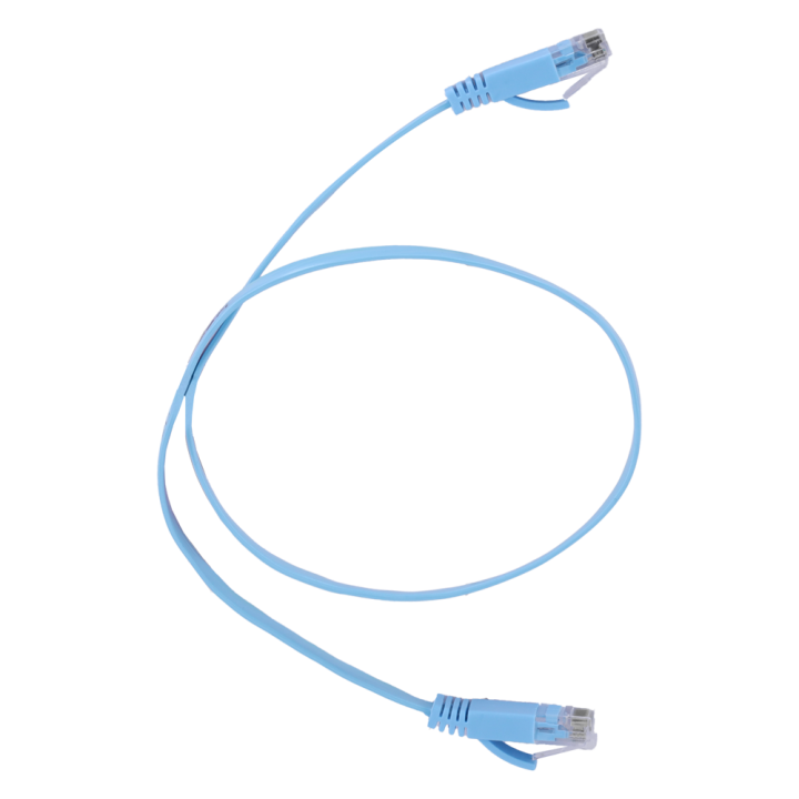 UTP6-05B-FLAT MARCA BLANCA Cat6 U/UTP Flat Patch Cable 5m Black