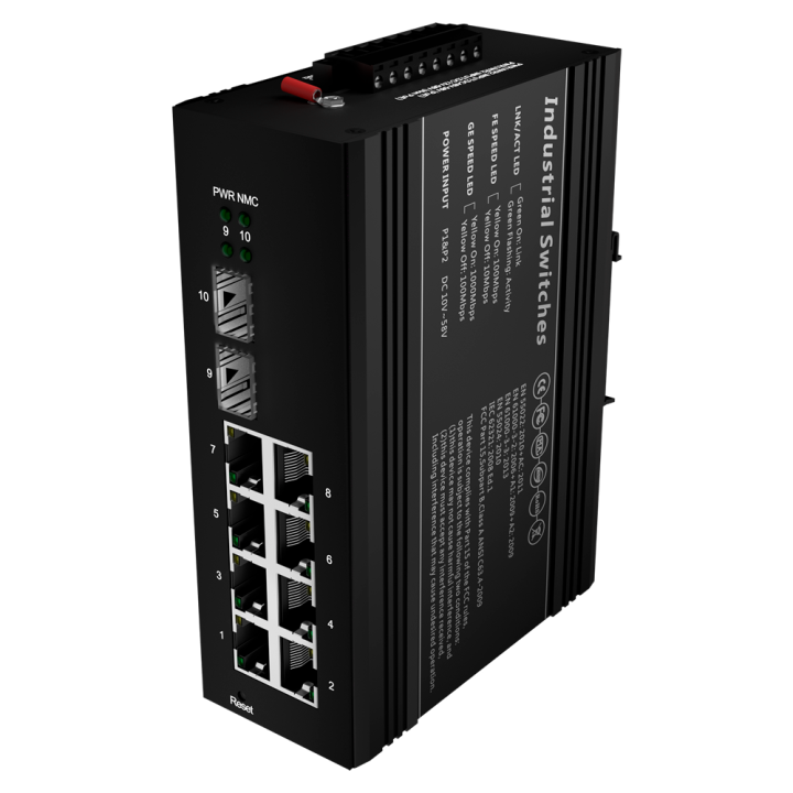 MARCA BLANCA SW1008HIPOE-MGF-240-DIN Managed PoE Switch 5-Port Gigabit