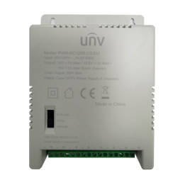 UNIVIEW UV-PWR-DC1205-C8-EU 12V 5A DIN-rail Power Supply
