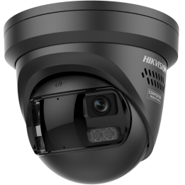 HIKVISION PRO DS-2CD2387G3P-LIS2UY/SRB(180°)BLACK 8MP Turret IP Camera with PoE, IP67, 2.8mm, IR 30m, White Light