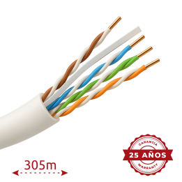 SAFIRE UTP6E-300-CCA Cat6 U/UTP Bulk Cable 300m CCA