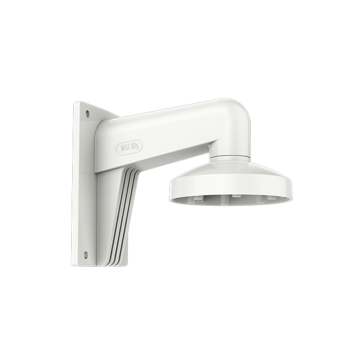 Hikvision DS-1273ZJ-130 Soporte de Pared para Cámaras de Seguridad, Aluminio Blanco, 4 kg