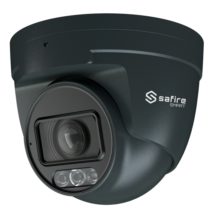 SAFIRE SMART SF-IPT511ZA-4E1-DL-GREY 4MP Turret IP Camera, PoE, Wi-Fi, IP67, 2.8-12mm, IR 50m