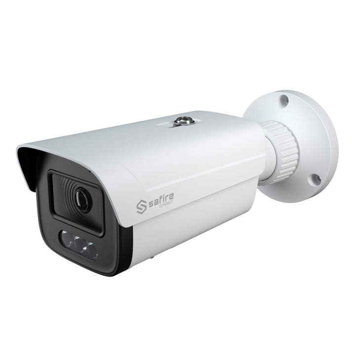 SAFIRE SMART SF-IPB380A-4E1-DL-0360 4MP Bullet IP Camera with PoE, Wi-Fi, IP67, Dual Illumination