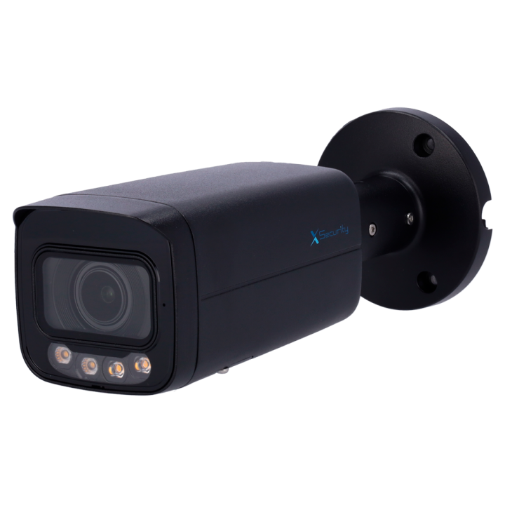 X-SECURITY XS-IPB829ZA-8P-DL-WIZ-BLACK 4MP IP67 PoE Bullet Camera with Wi-Fi, IR 60m, 2.7-13.5mm Lens