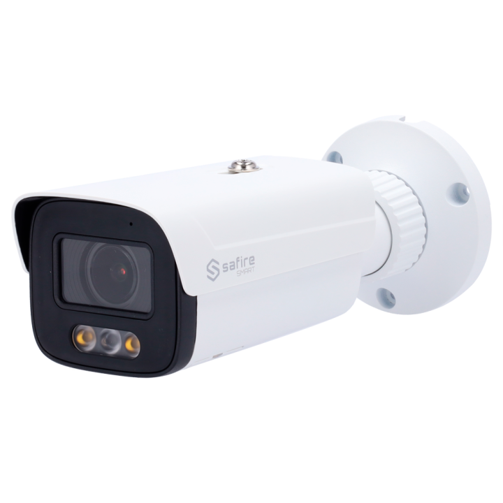 SAFIRE SMART SF-IPB571ZCA-4E1-DL 4MP Bullet IP Camera with Wi-Fi, PoE, Dual Illumination, IP67
