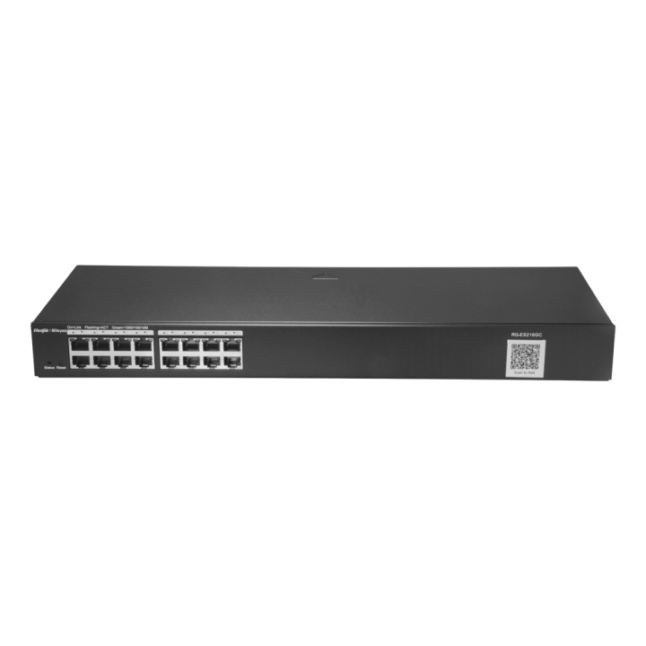 REYEE RG-ES216GC Managed Gigabit PoE Switch, 11 Ports