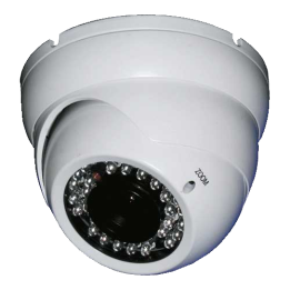 Caméra dôme IP PoE PIXIM DM955PIX-ICR, focale variable 2,8-12 mm, 50 m IR, IP66