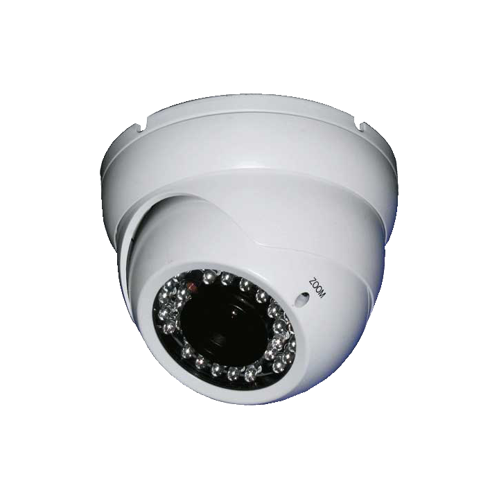 Caméra dôme IP PoE PIXIM DM955PIX-ICR, focale variable 2,8-12 mm, 50 m IR, IP66