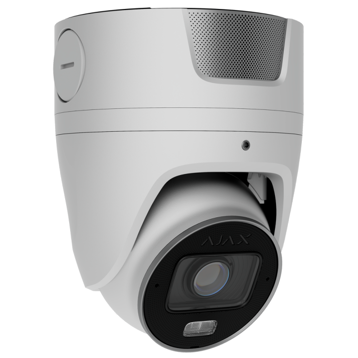AJAXCCTV AJ-TURRETCAM-4-HLVF-S-W 4MP Turret IP Camera with Varifocal Lens, PoE, Dual Illumination