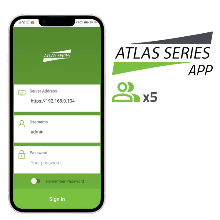 ZKTECO ZK-ATLAS-APP-5 Licencja na oprogramowanie kontroli dostępu – aplikacja kontrolera sieci 5 drzwi IP