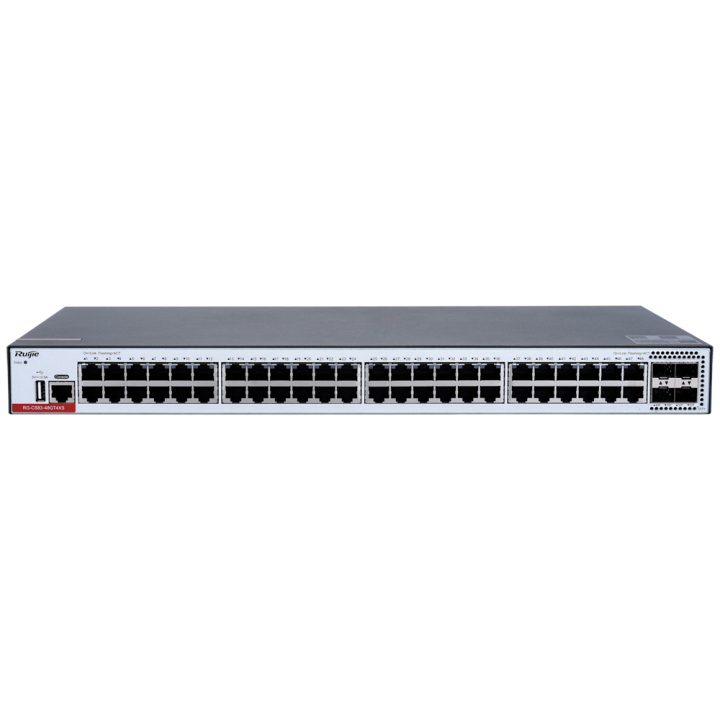 RUIJIE RG-CS83-48GT4XS Managed Gigabit PoE Switch with 4x 10G SFP+ Uplinks