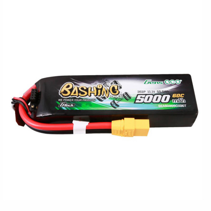 Gens ace GEA503S60X9GT 5000mAh 11.1V 60C 3S1P Bateria LiPo ze złączem XT90