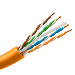 UNIVIEW UV-UTP6-305-BC-LSZH-Dca-OR Cat6 U/UTP Bulk Cable, 305m, LSZH, Orange