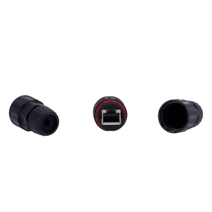 CON-RJ45-GLAND-W-BLACK RJ45 Connector Gland - Black