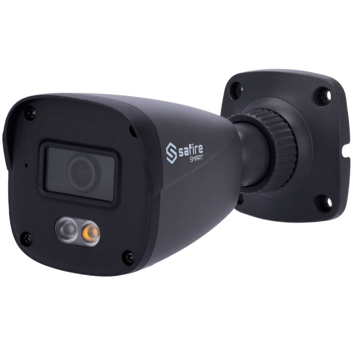 SAFIRE SMART SF-IPB070A-4B1-DL-GREY 4MP Bullet IP Camera with PoE, Wi-Fi, IP67, Dual Illumination