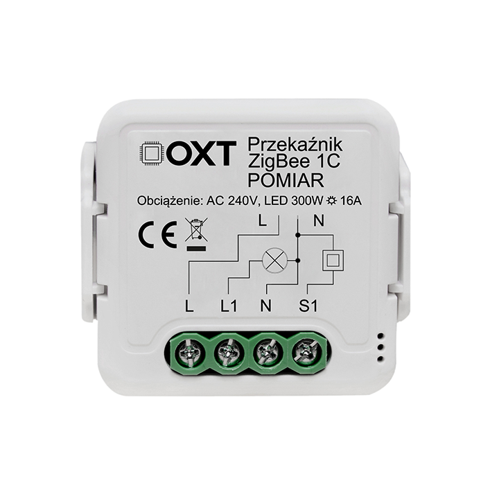 OXT 5904496827774 Inteligentny moduł przekaźnikowy ZigBee 16A z monitorowaniem energii