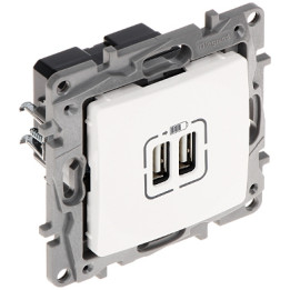 ŁADOWARKA USB NILOE 2 A+A 2,4A 12 W BIAŁA